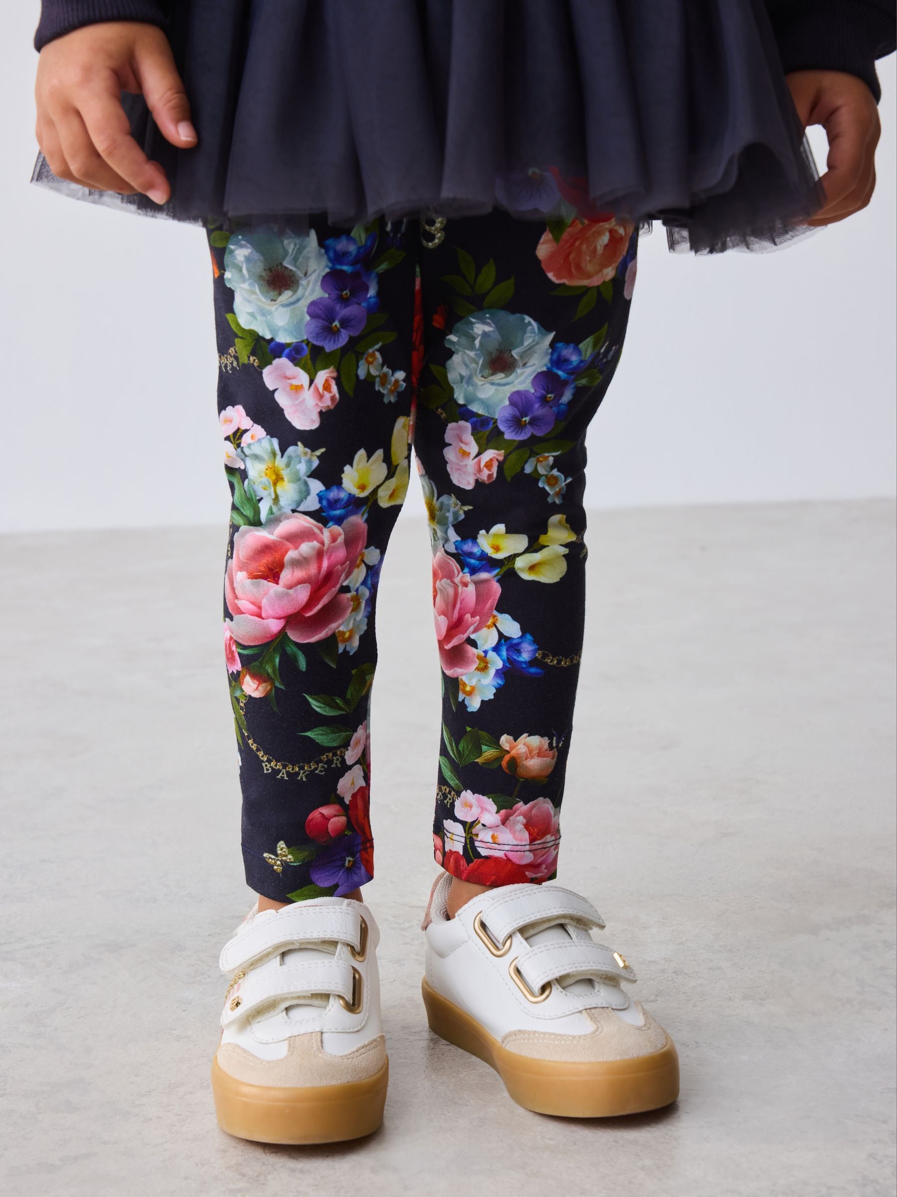 Baker by Ted Baker 2 Piece Bow Mesh Hem Sweat Top & Leggings Set