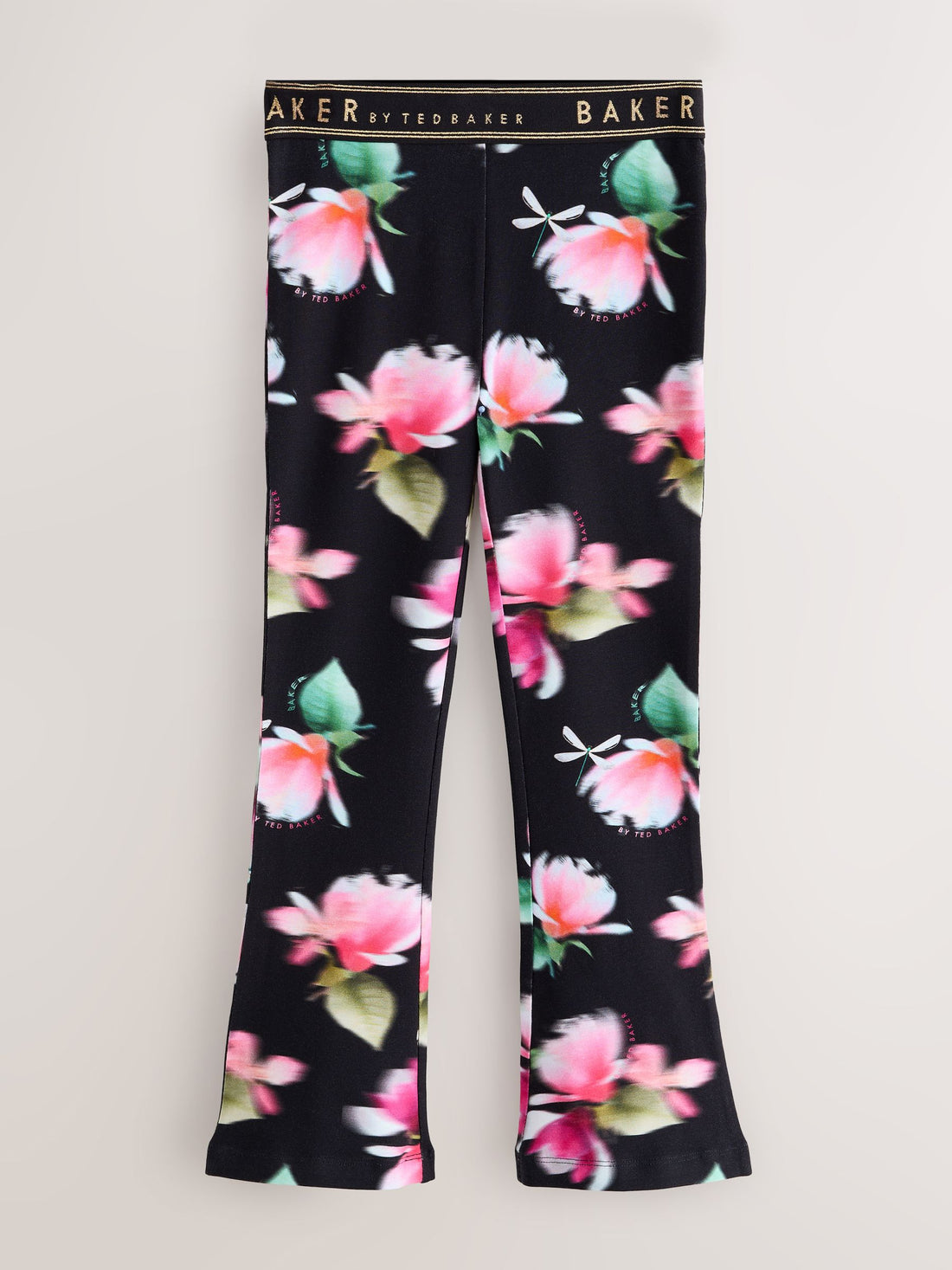 Baker by Ted Baker 3 Pack Black/Pink Flares Leggings