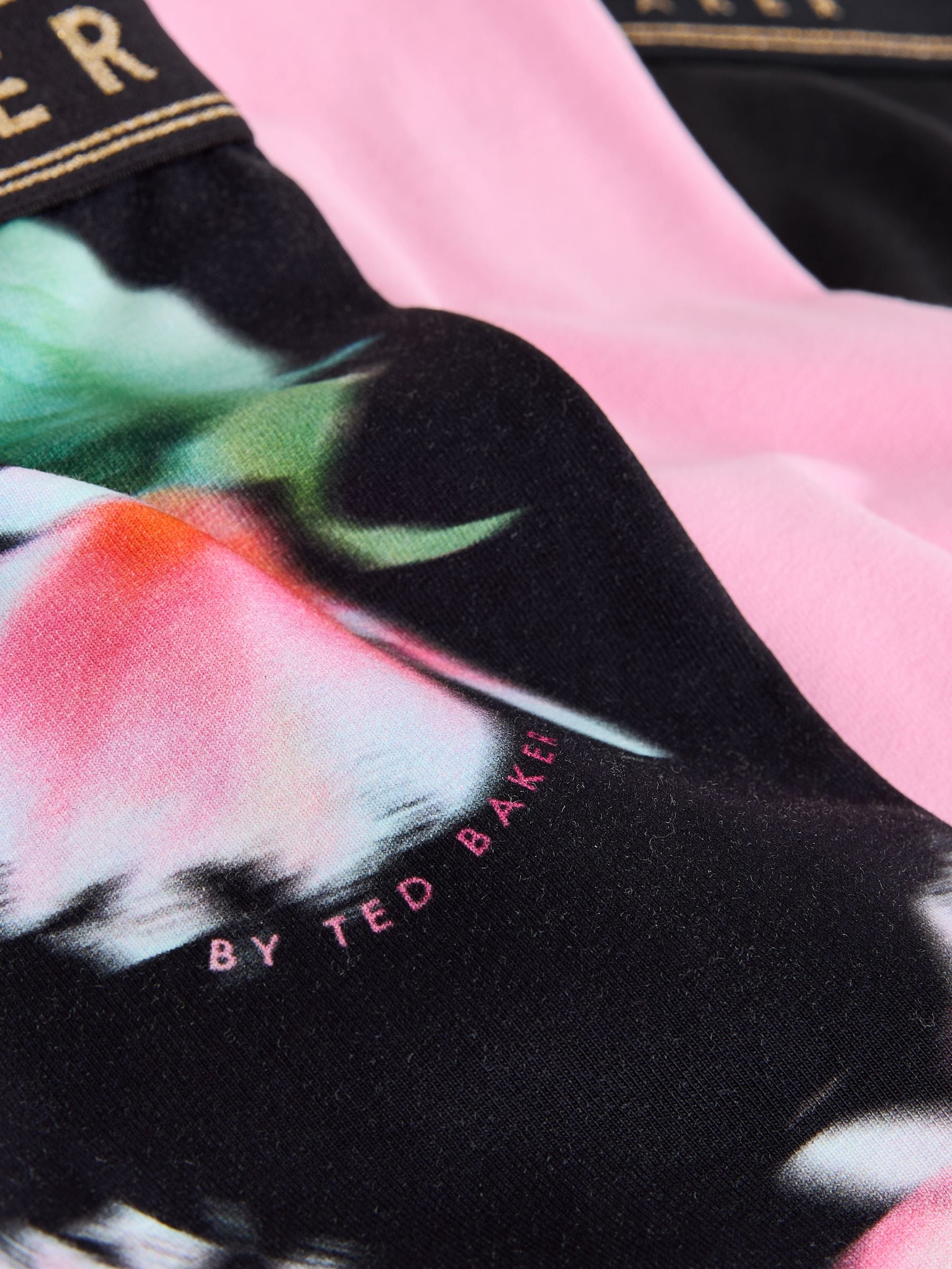 Baker by Ted Baker 3 Pack Black/Pink Flares Leggings