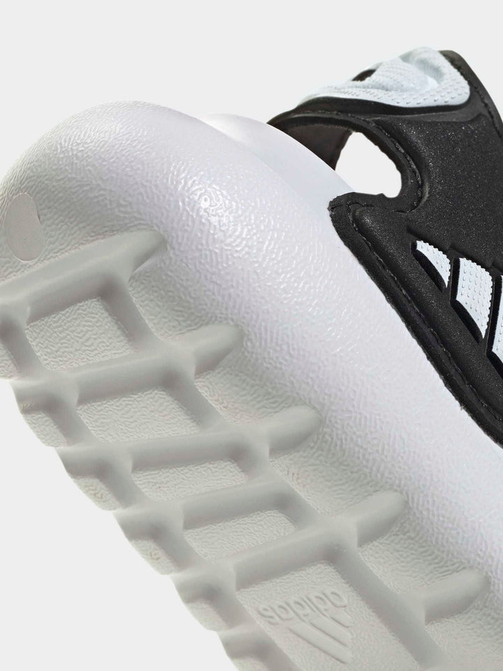 adidas Black AltaSwim 3 Infant Sandals