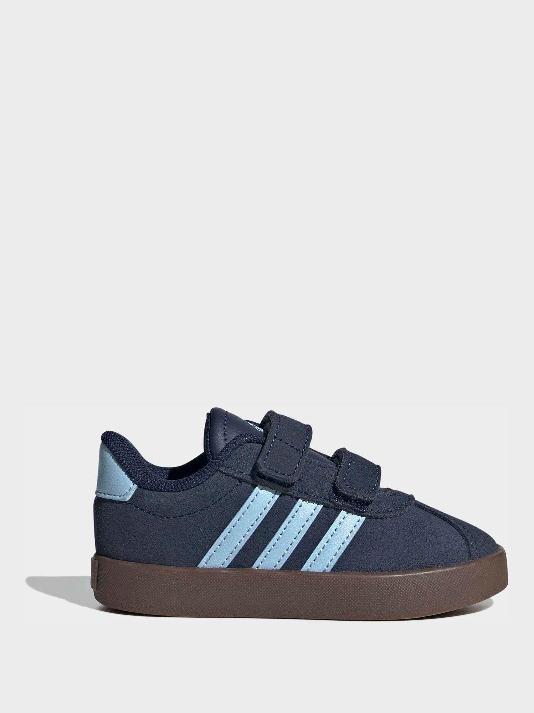 adidas Navy Blue VL Court 3.0 Hook and Loop Infant Trainers