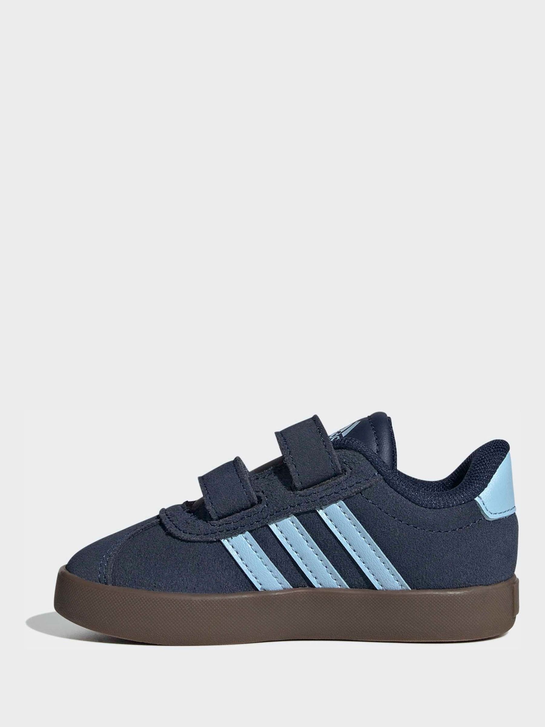 adidas Navy Blue VL Court 3.0 Hook and Loop Infant Trainers