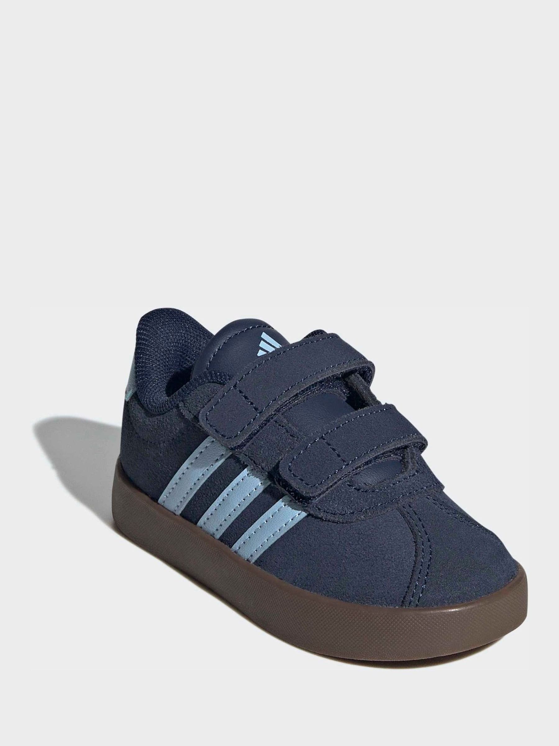 adidas Navy Blue VL Court 3.0 Hook and Loop Infant Trainers