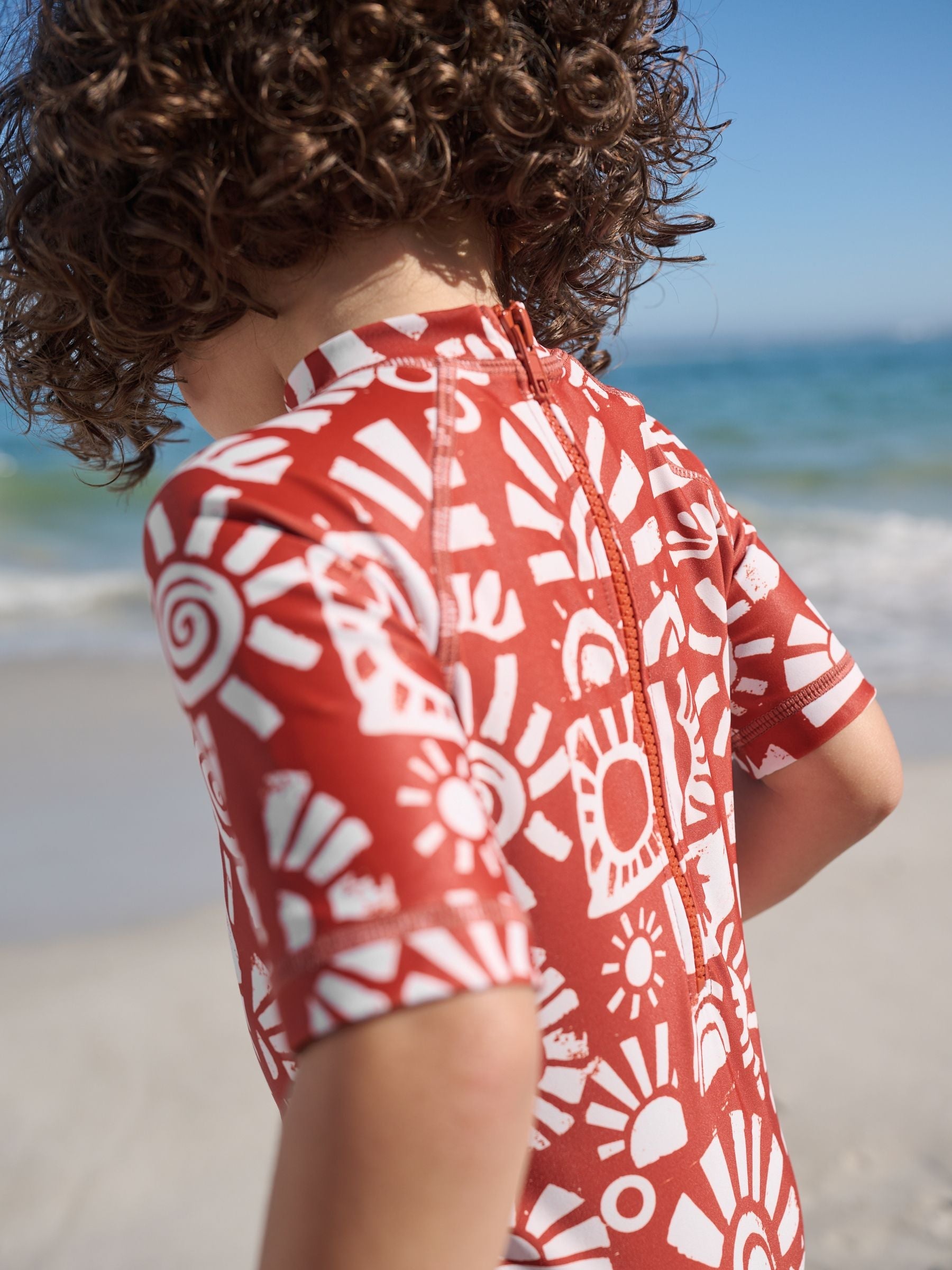 Brown Aztec Sunsafe All-In-One Swimsuit (3mths-9yrs)