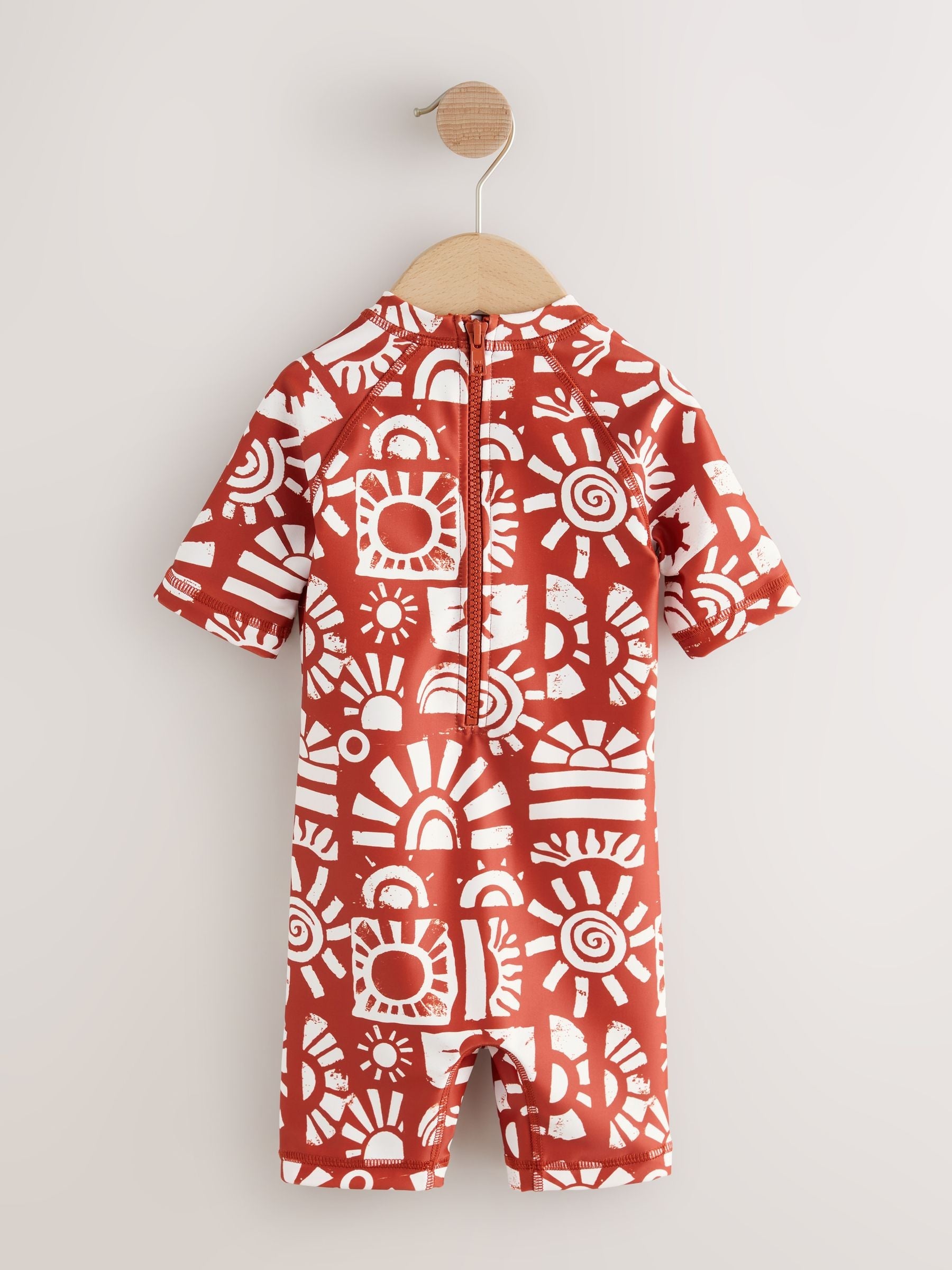 Brown Aztec Sunsafe All-In-One Swimsuit (3mths-9yrs)