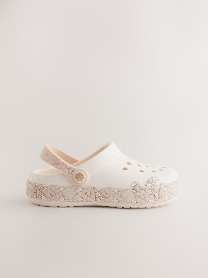 Cream Light Up Clogs