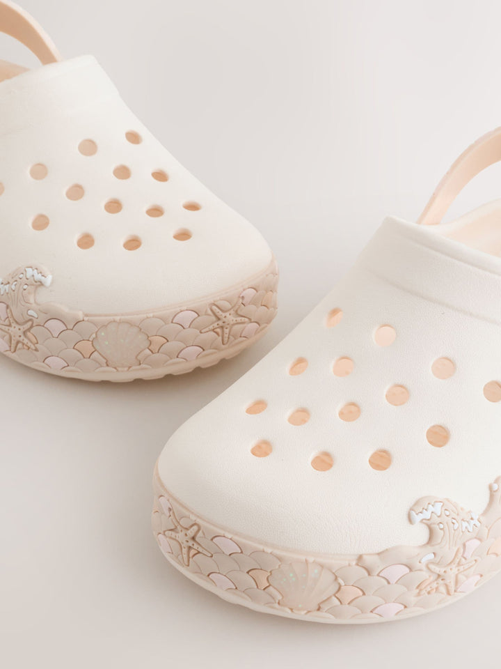 Cream Light Up Clogs