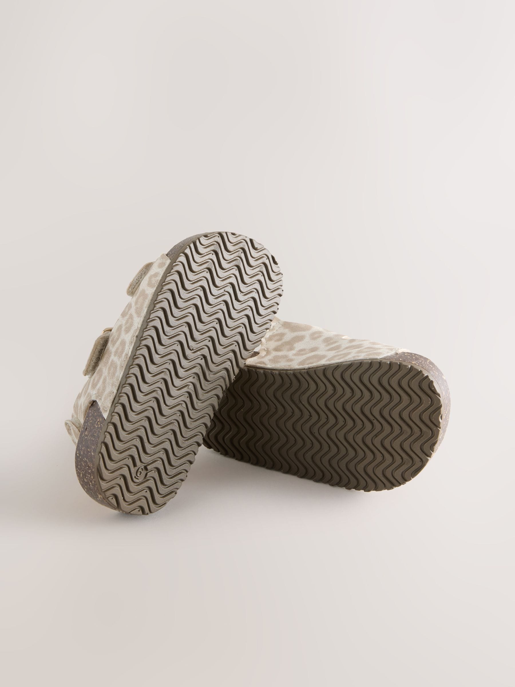 Animal Wide Fit (G) Double Buckle Cushioned Footbed Sandals