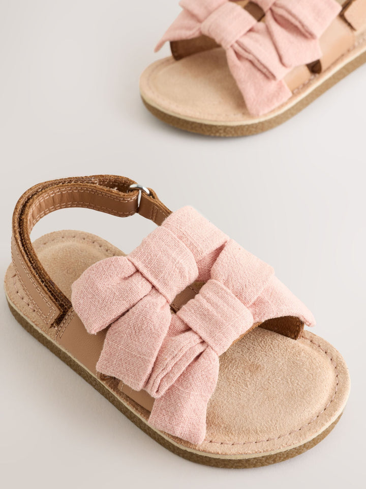 Pink Bow Sandals