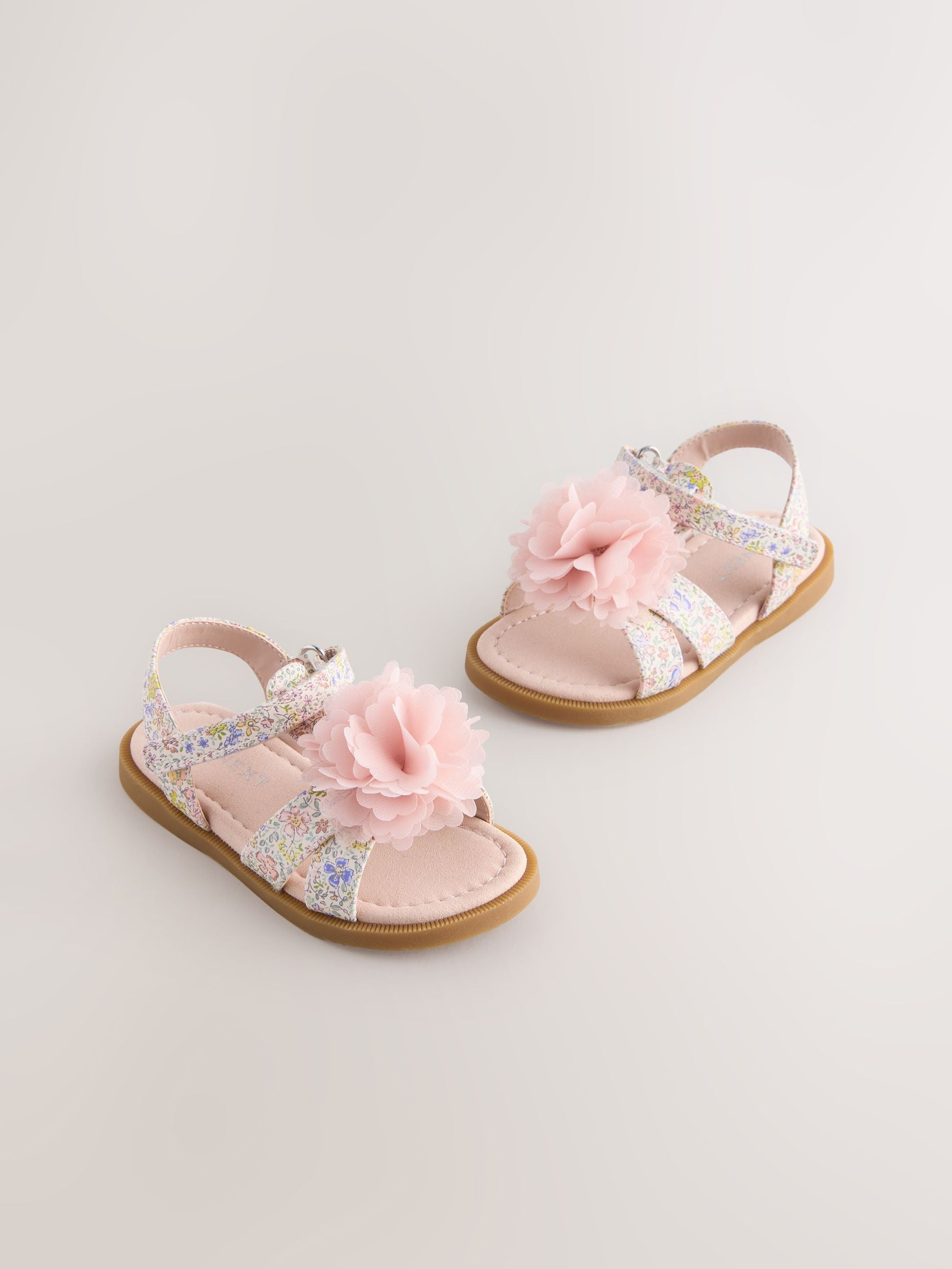 Pink Flower Corsage Sandals
