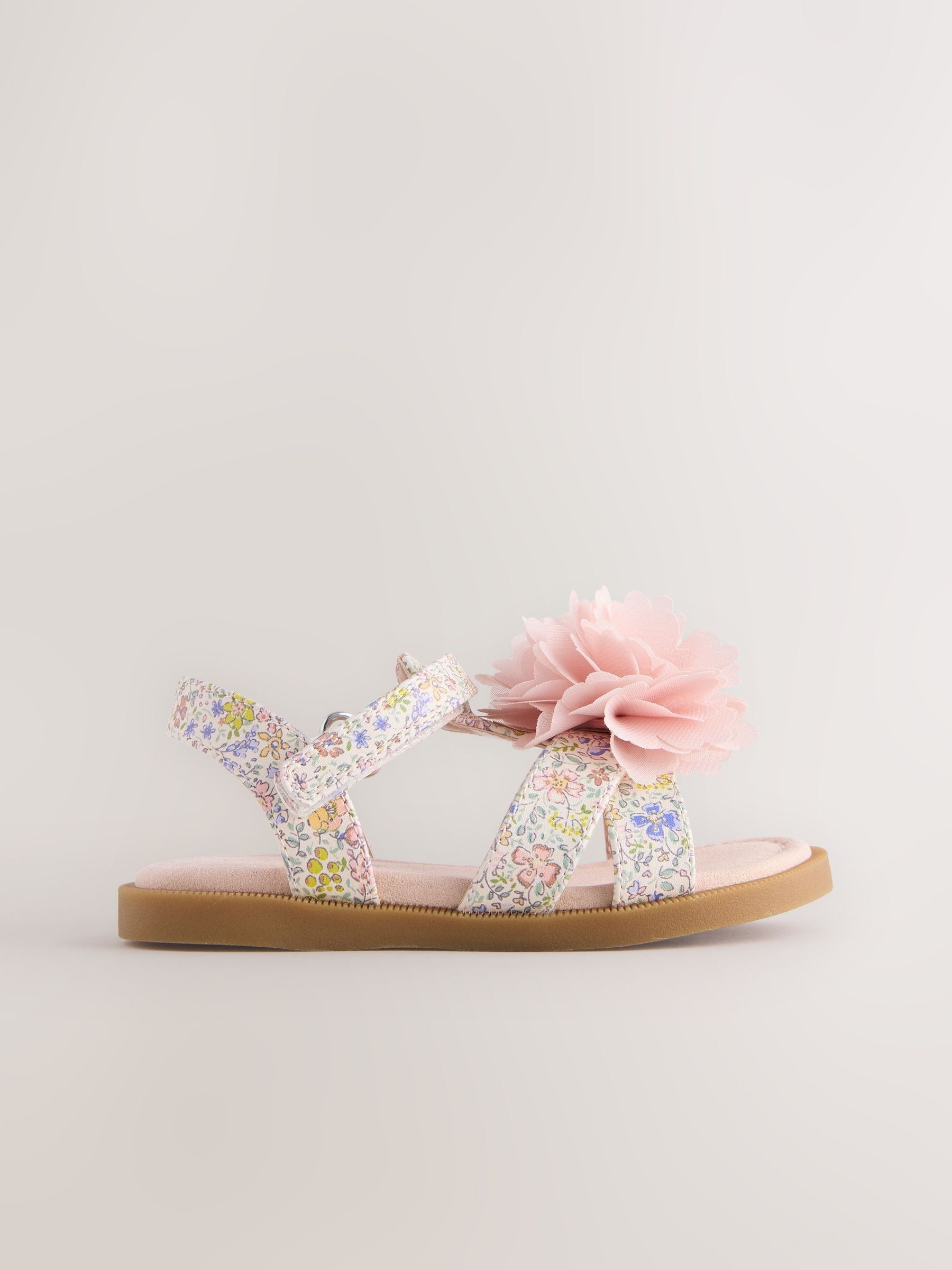 Pink Flower Corsage Sandals