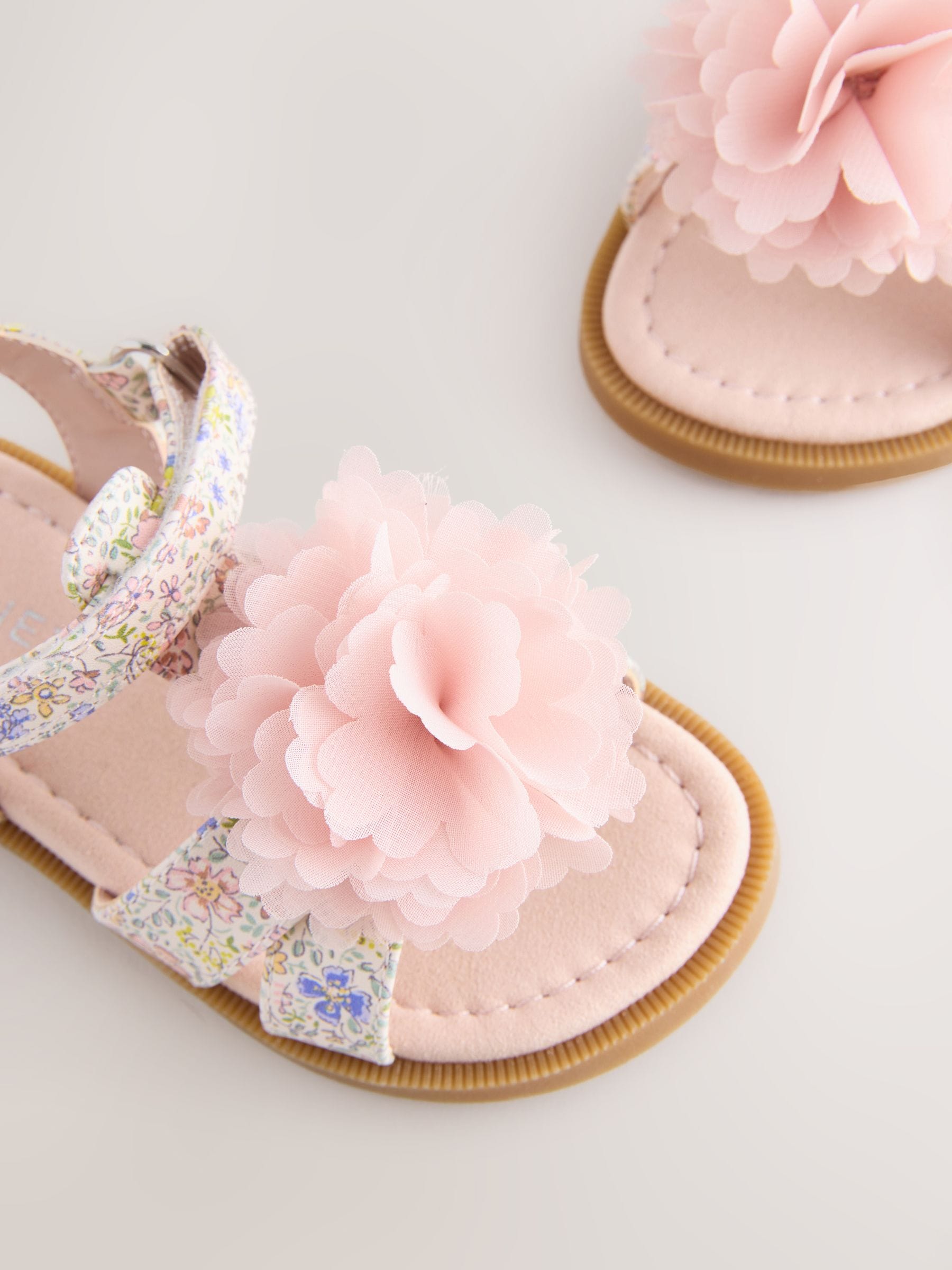 Pink Flower Corsage Sandals