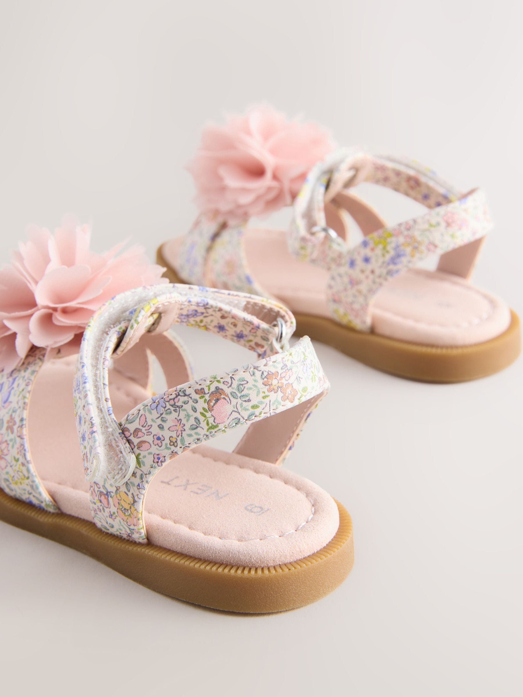 Pink Flower Corsage Sandals