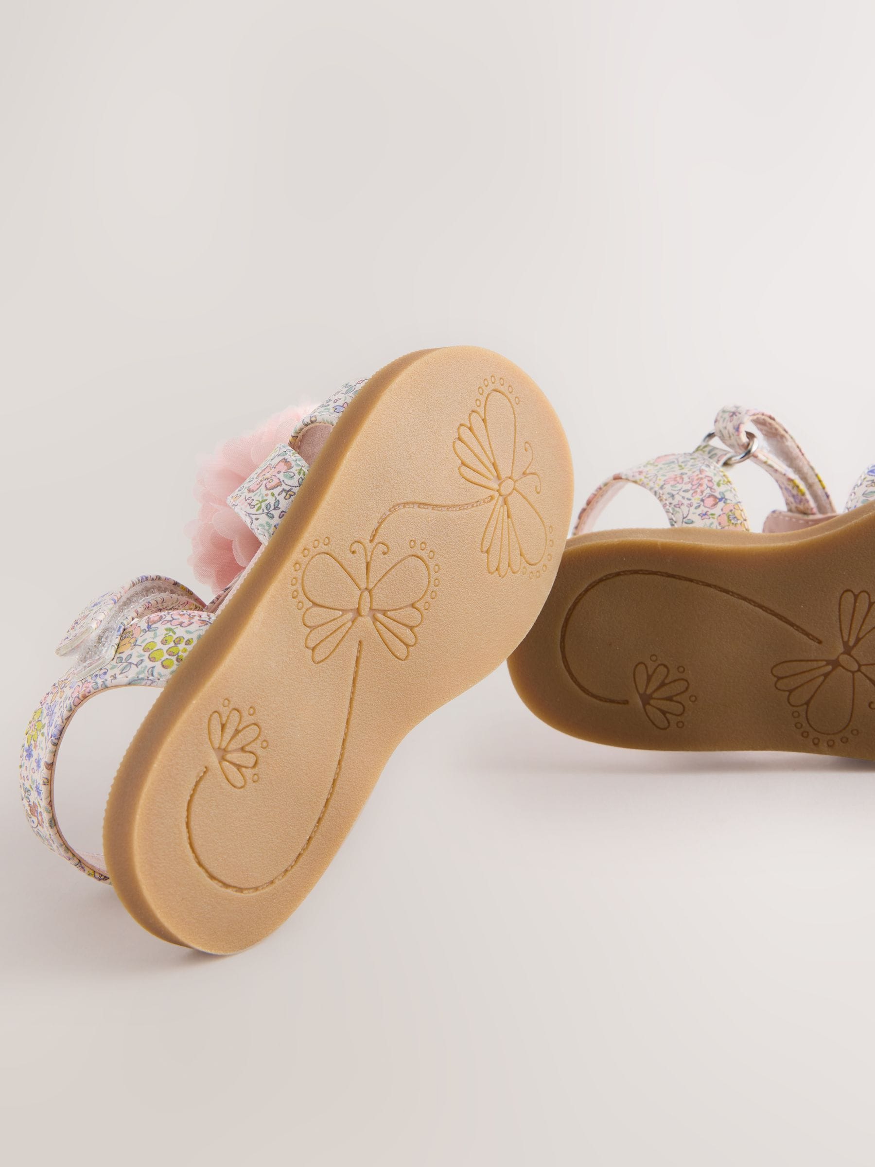Pink Flower Corsage Sandals