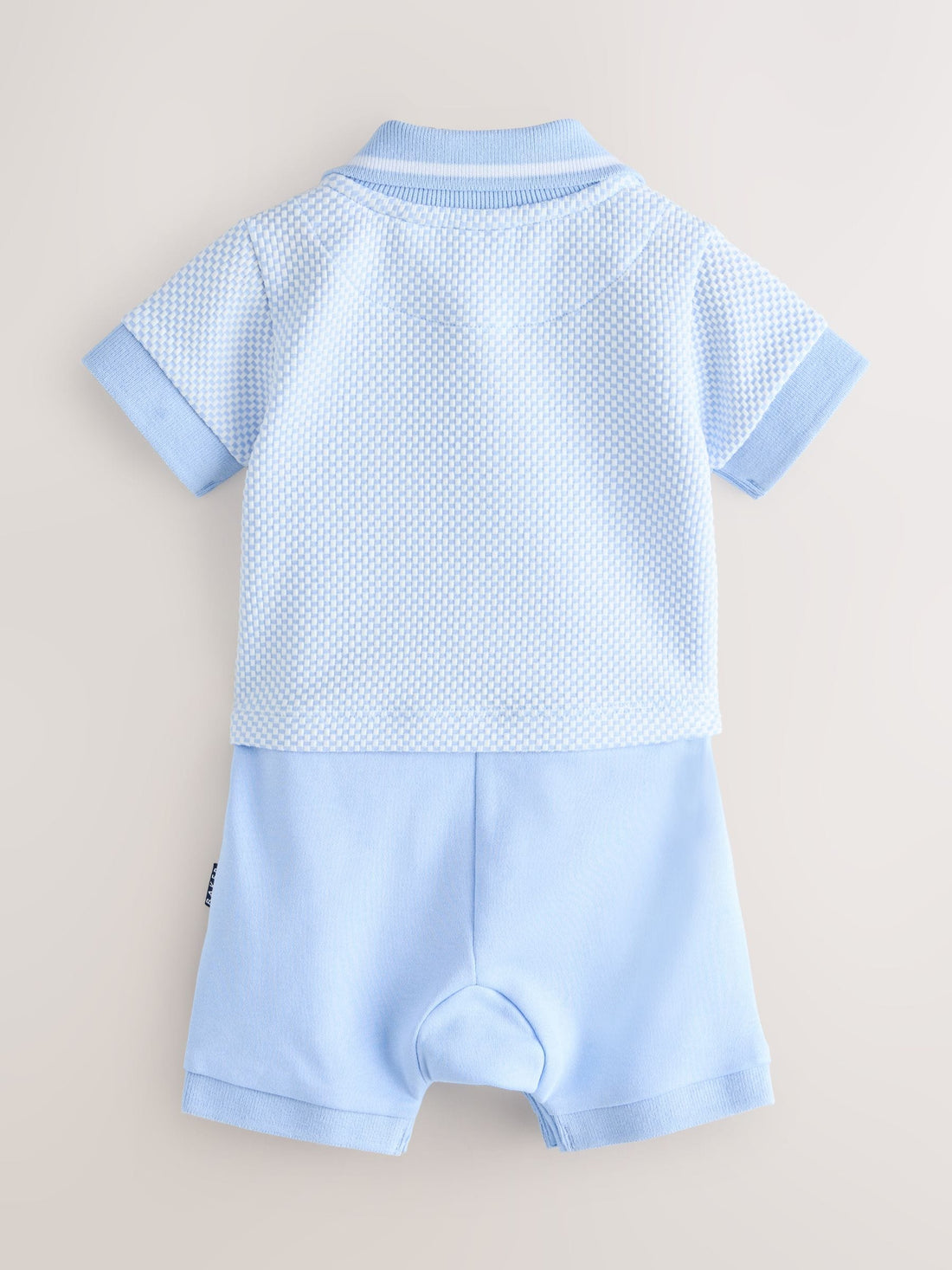 Baker by Ted Baker Blue Textured Romper