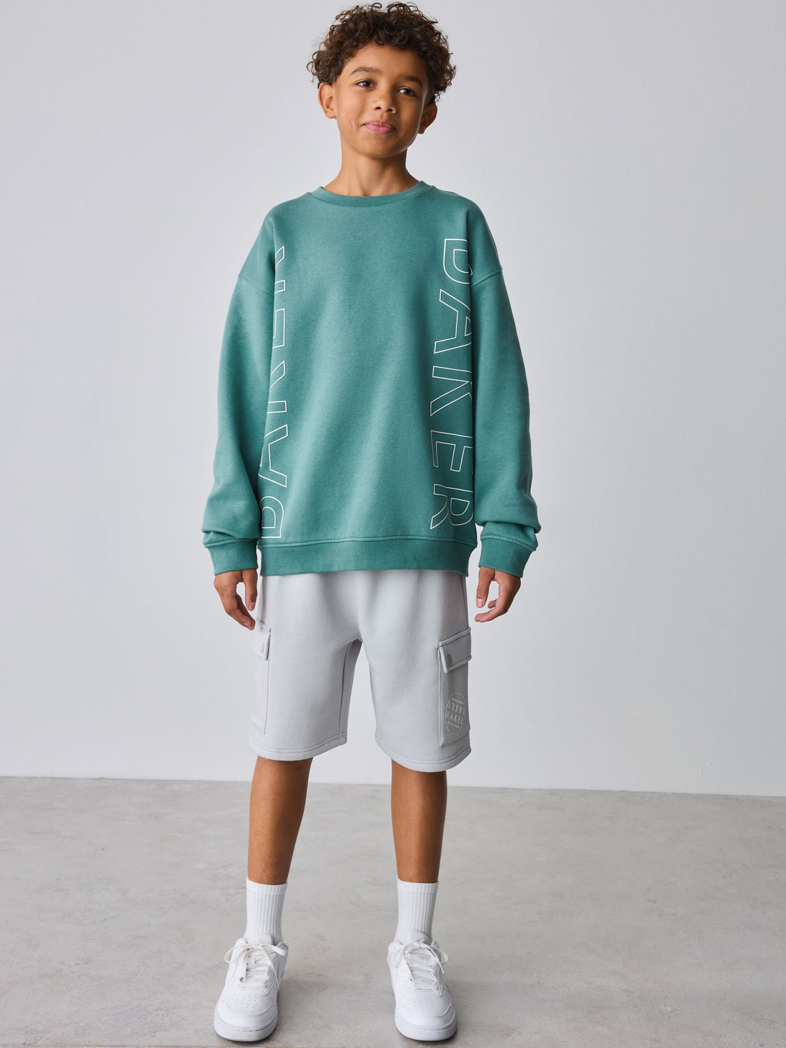 Baker by Ted Baker Oversized Graphic Sweatshirt and Shorts Set