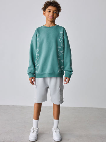 Baker by Ted Baker Oversized Graphic Sweatshirt and Shorts Set