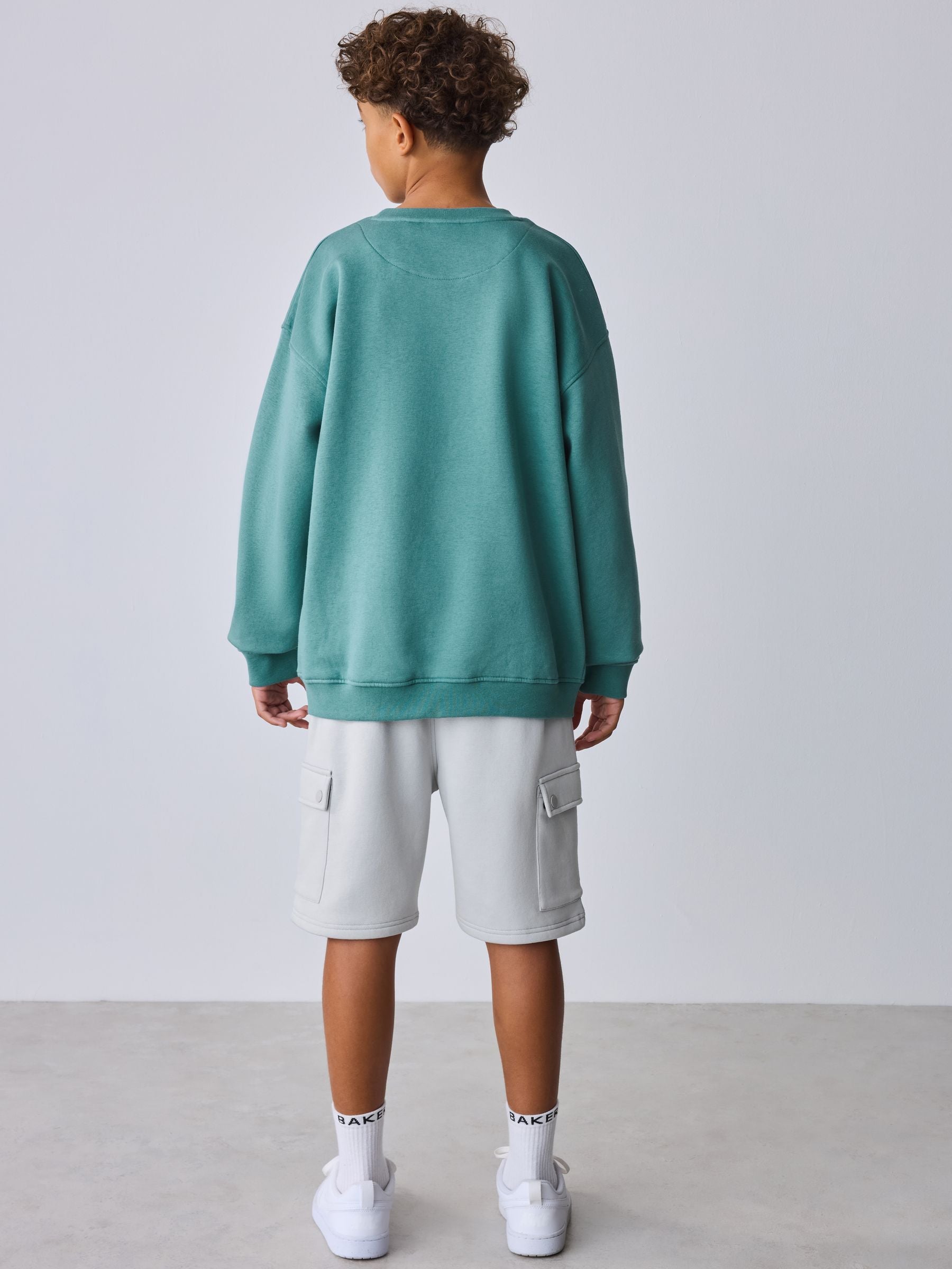 Baker by Ted Baker Oversized Graphic Sweatshirt and Shorts Set