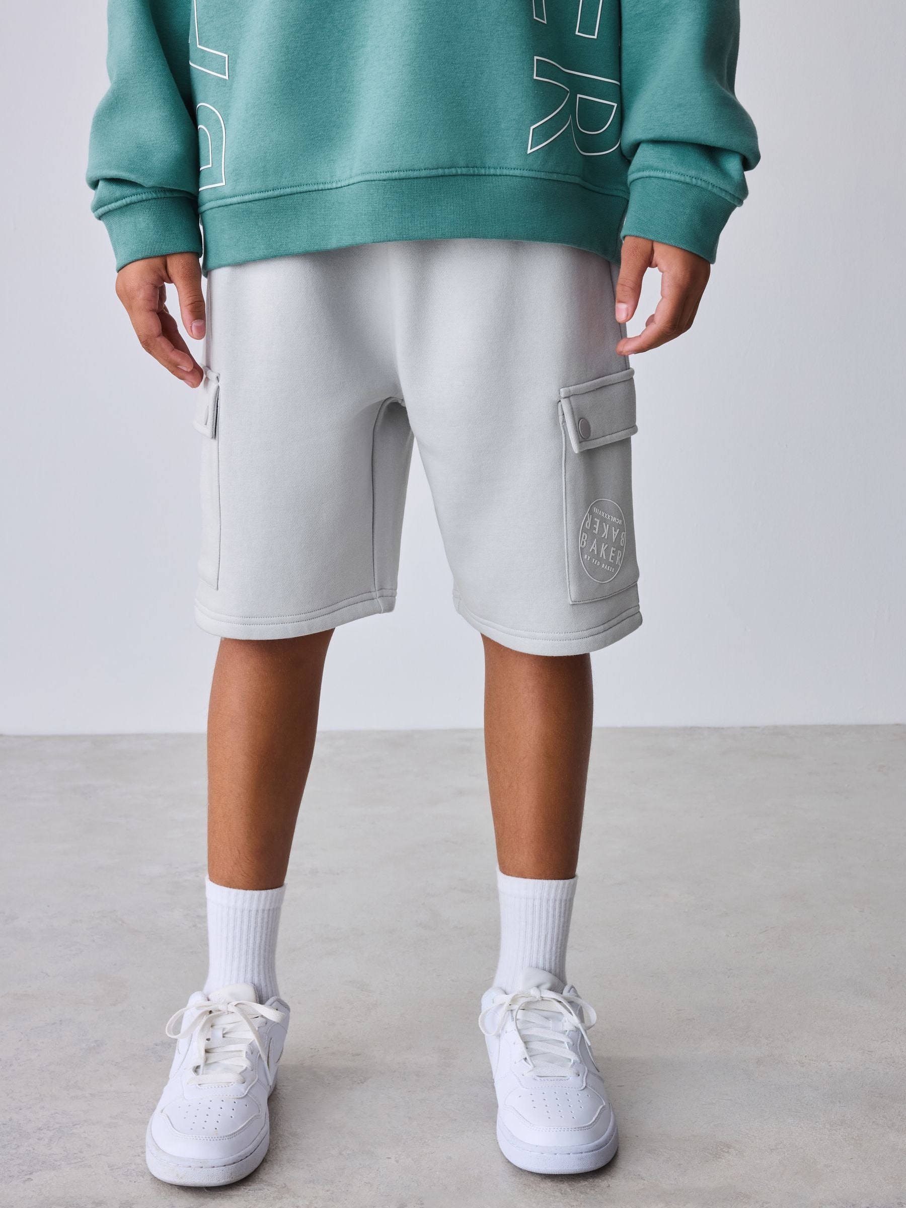 Baker by Ted Baker Oversized Graphic Sweatshirt and Shorts Set