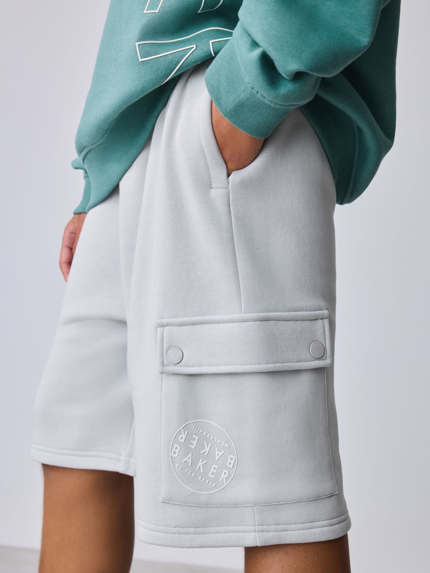 Baker by Ted Baker Oversized Graphic Sweatshirt and Shorts Set