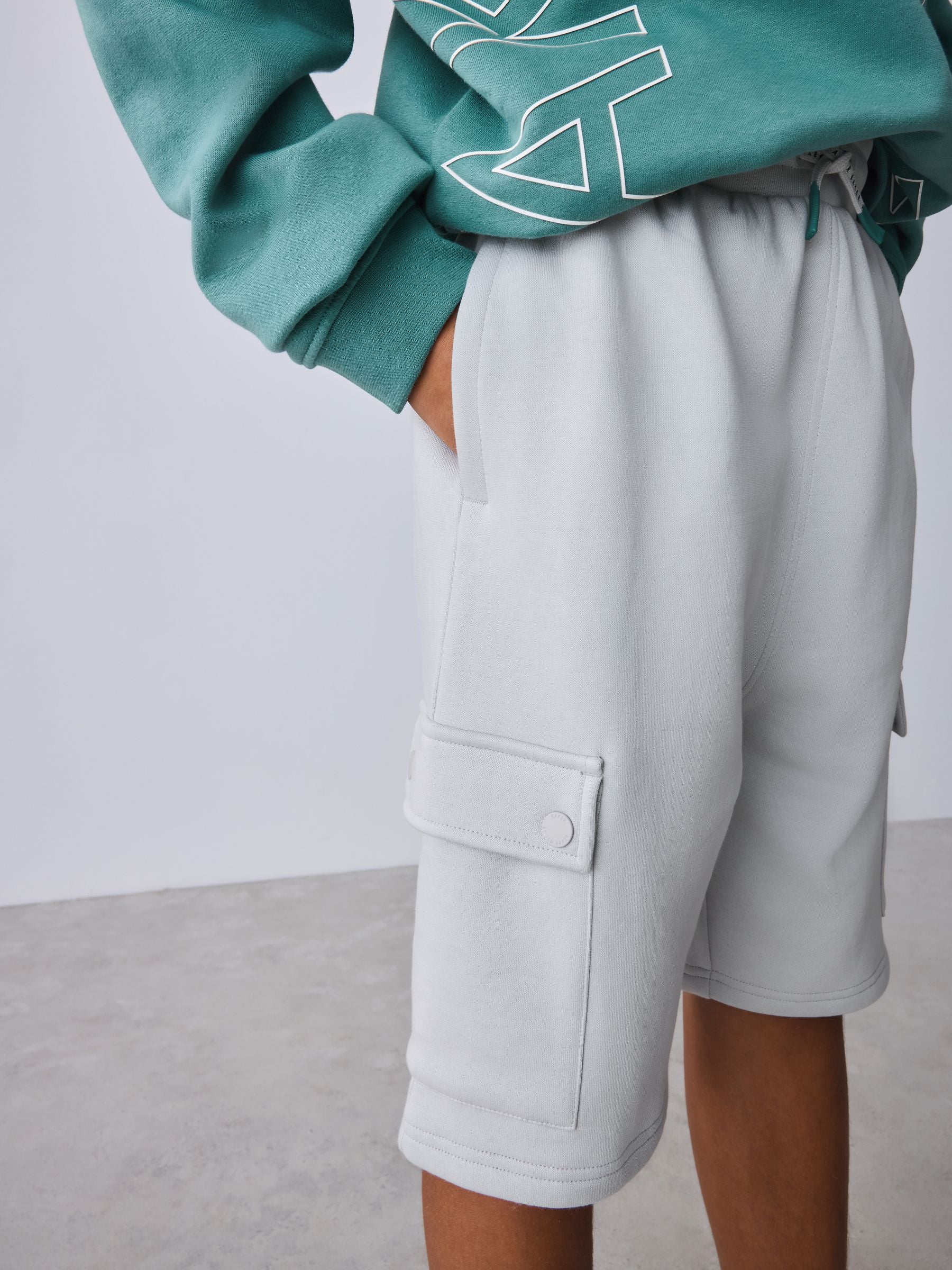 Baker by Ted Baker Oversized Graphic Sweatshirt and Shorts Set