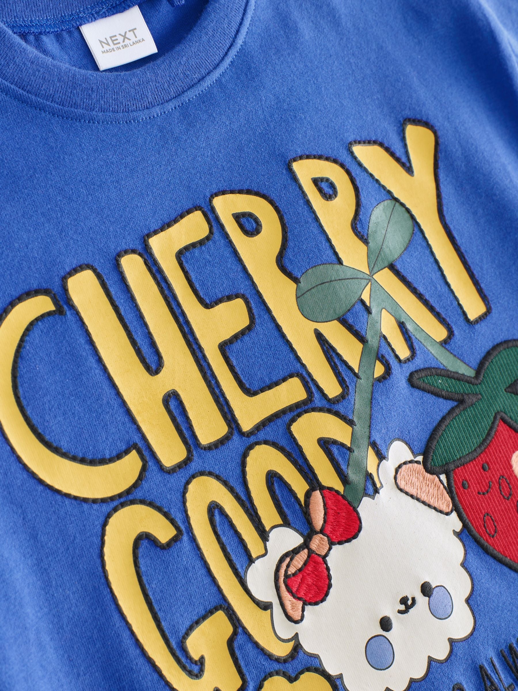 Blue Cherry Short Sleeve T-Shirt (3mths-7yrs)