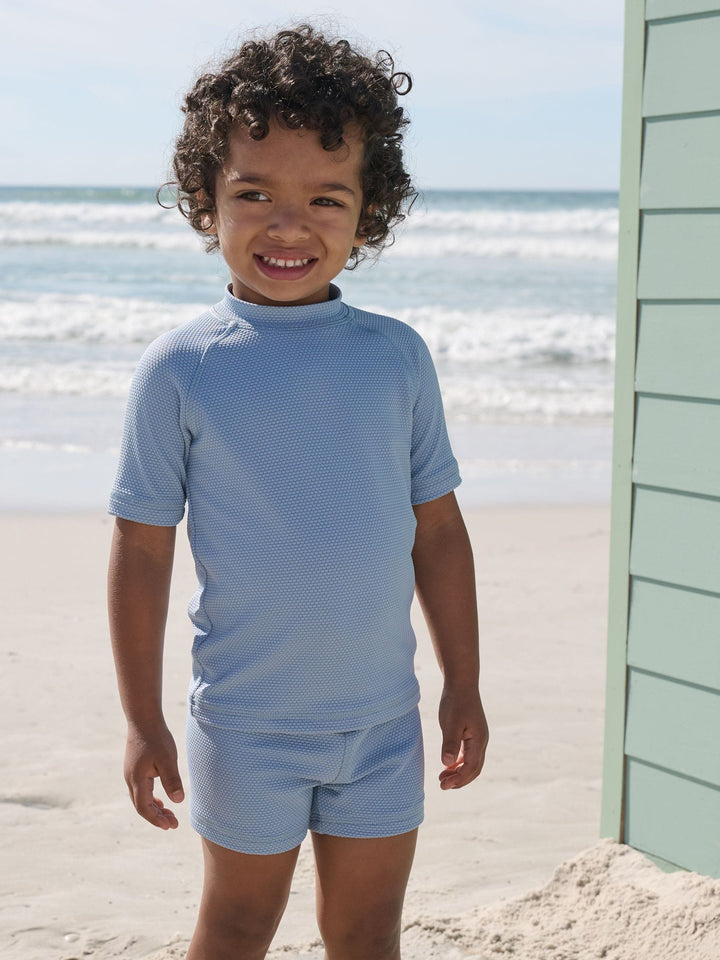 Blue Textured Swim Set (3mths-7yrs)