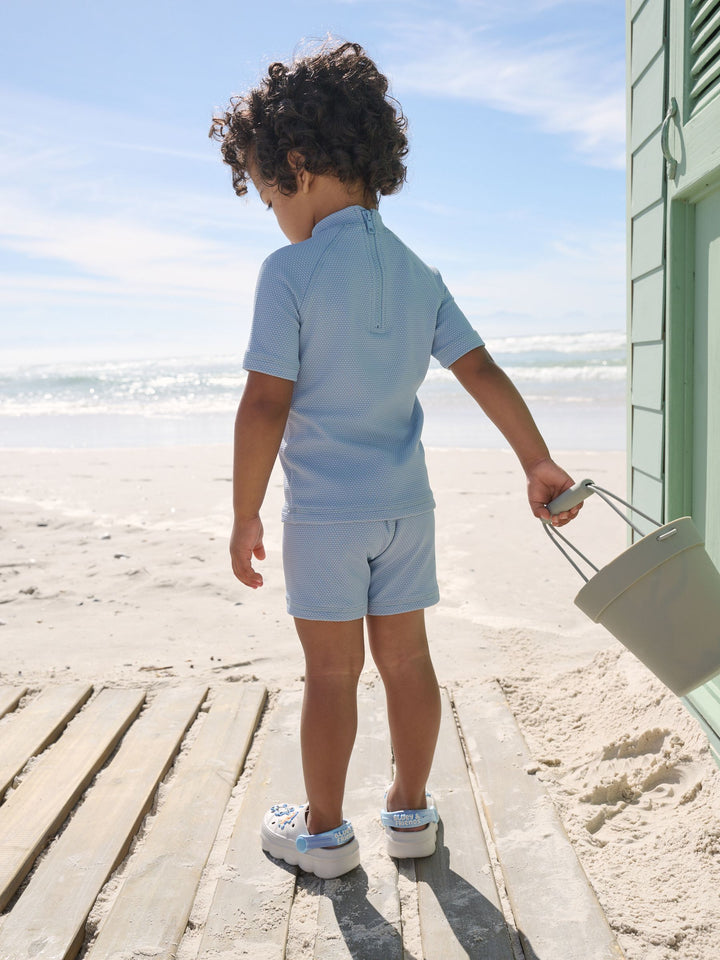 Blue Textured Swim Set (3mths-7yrs)