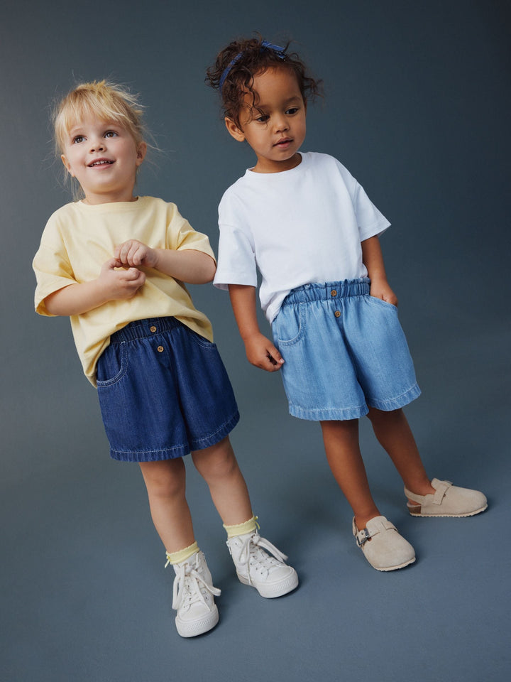 Blue Pullon Denim shorts 2 Pack (3mths-10yrs)