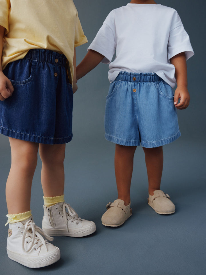 Blue Pullon Denim shorts 2 Pack (3mths-10yrs)