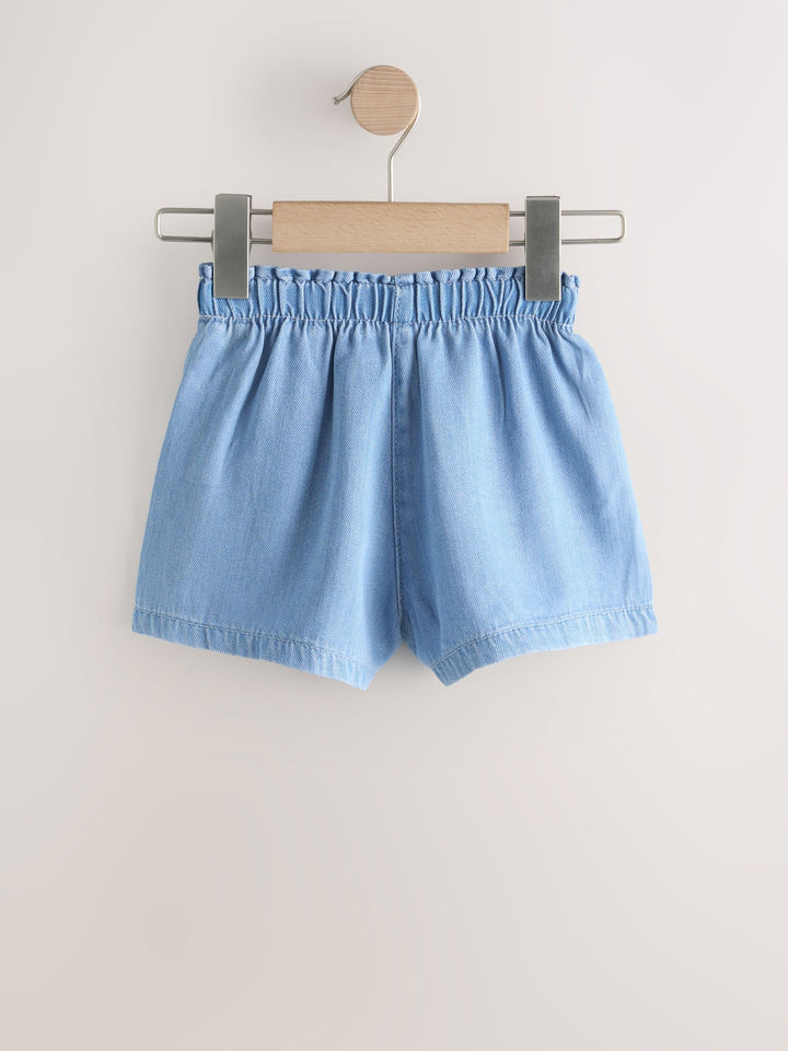 Blue Pullon Denim shorts 2 Pack (3mths-10yrs)