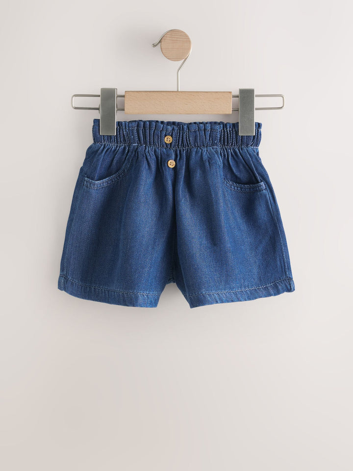 Blue Pullon Denim shorts 2 Pack (3mths-10yrs)