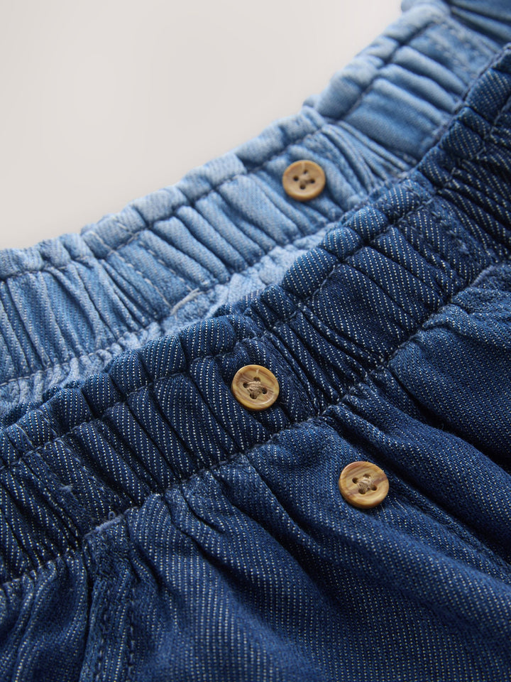 Blue Pullon Denim shorts 2 Pack (3mths-10yrs)