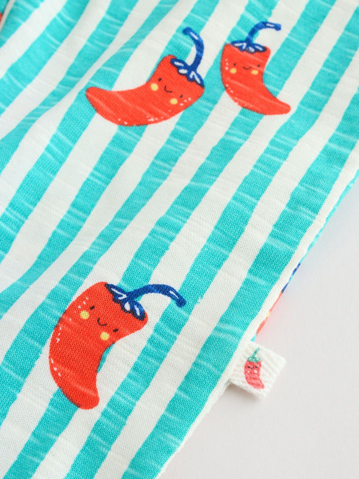 Tomato Print Jersey Baby Rompers 4 Pack