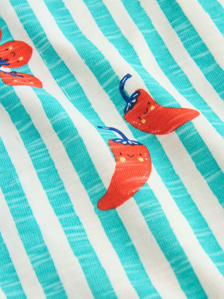 Tomato Print Jersey Baby Rompers 4 Pack