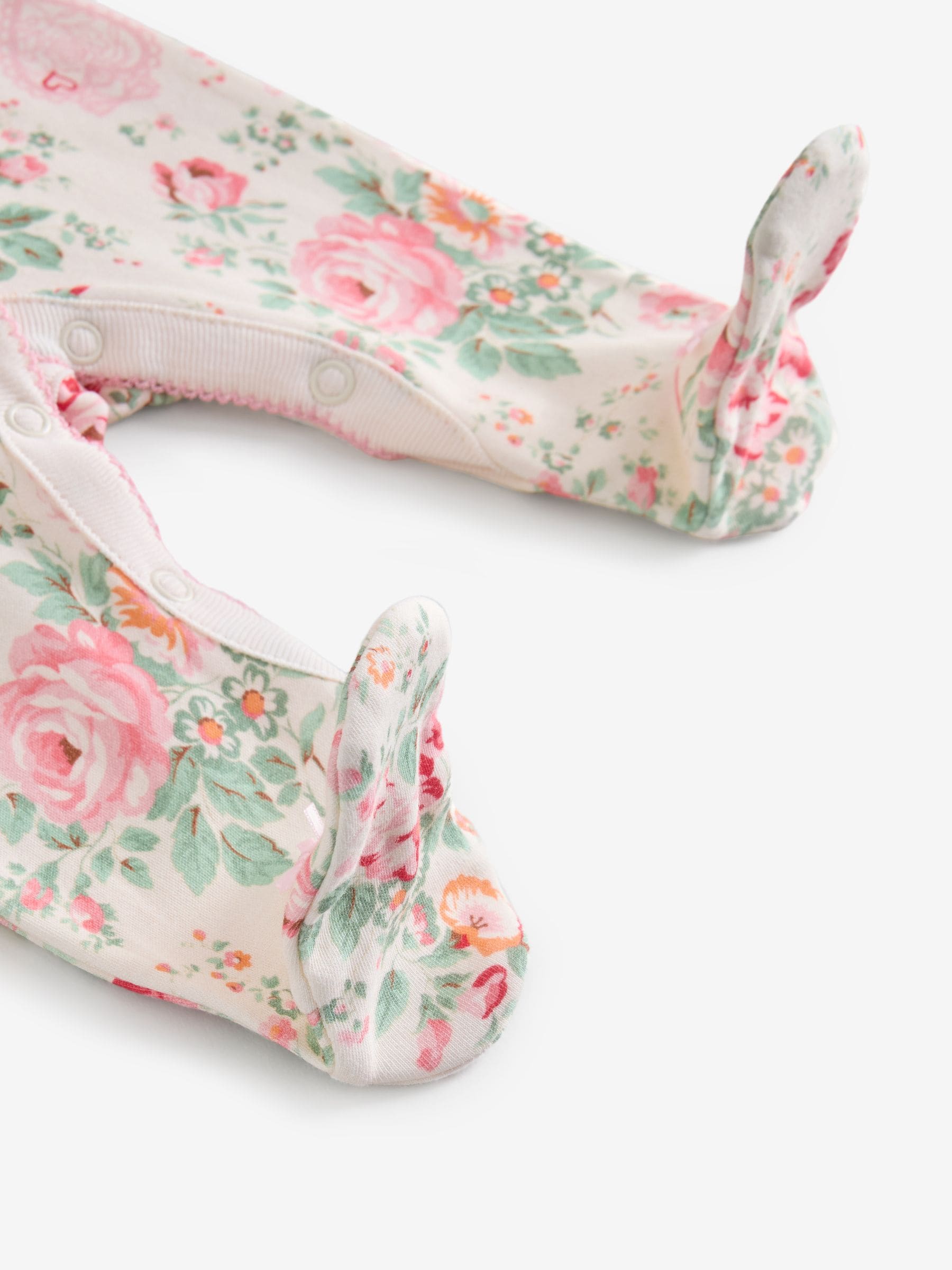 Pink/Cream Cath Kidston Baby Sleepsuit