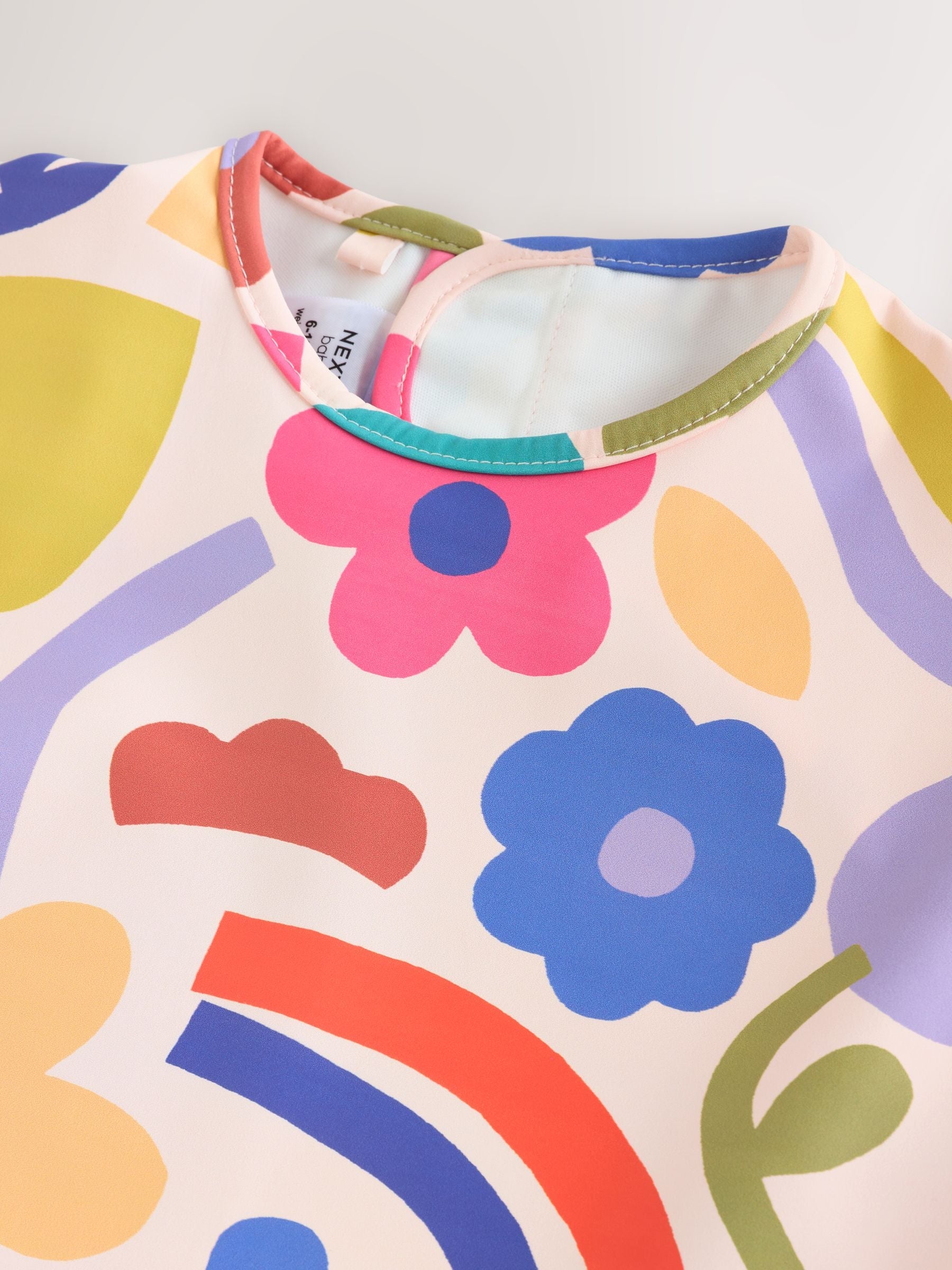 Weaning And Feeding Sleeved Bib Stampy Floral