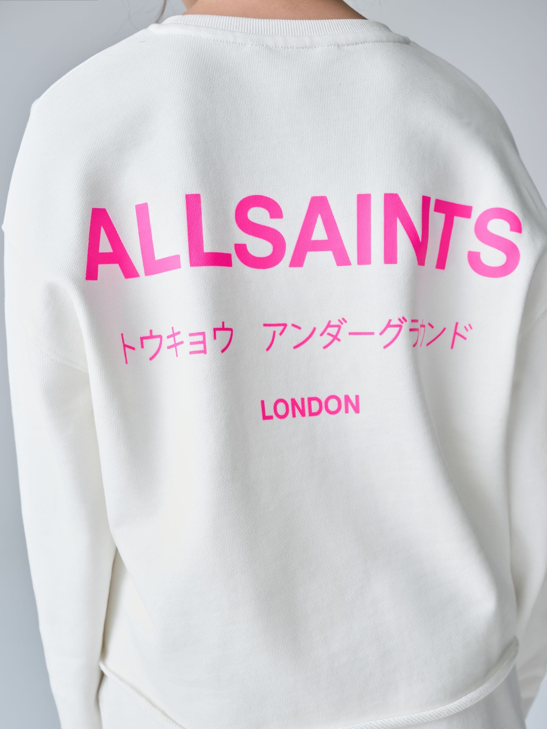 smALLSAINTS White Underground Sweatshirt and Shorts Set