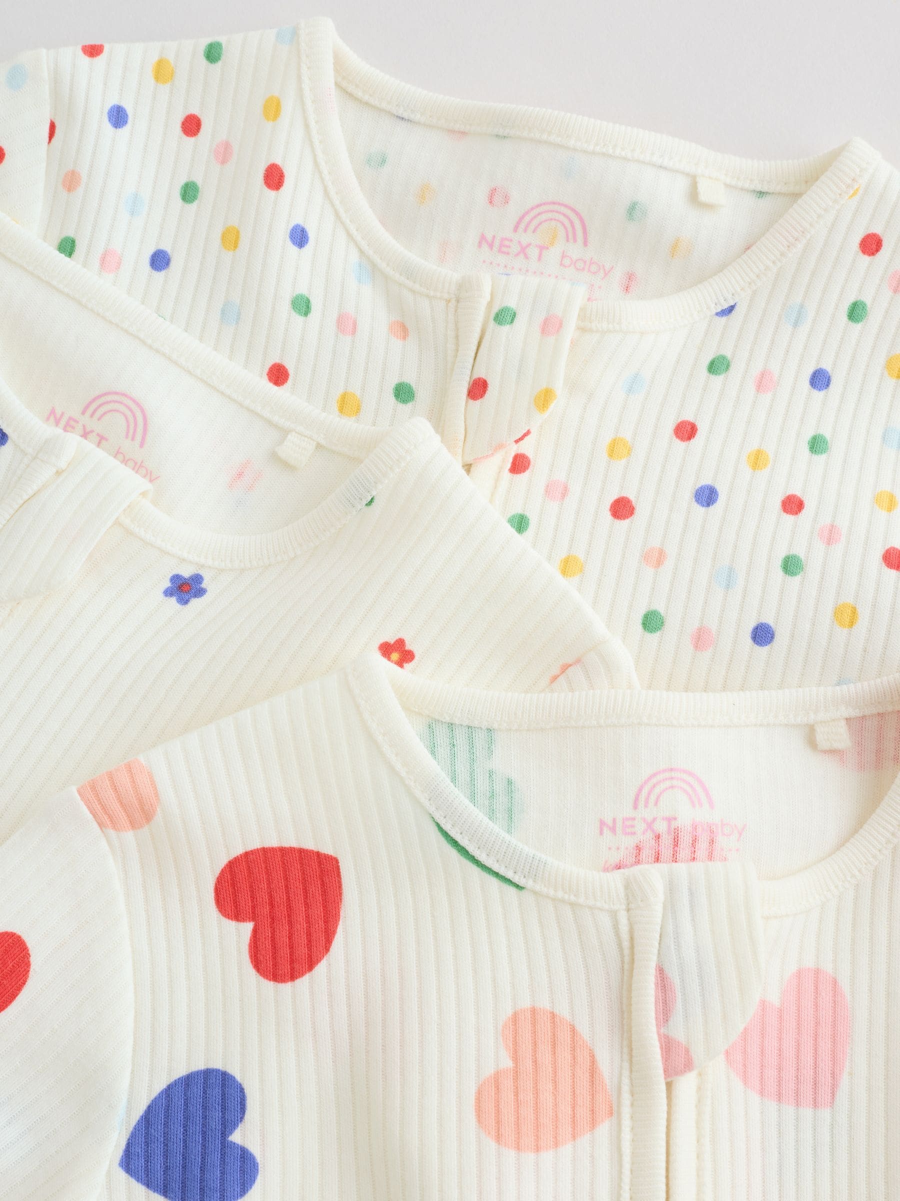 Blue/White Baby Sleepsuits 3 Pack (0mths-2yrs)