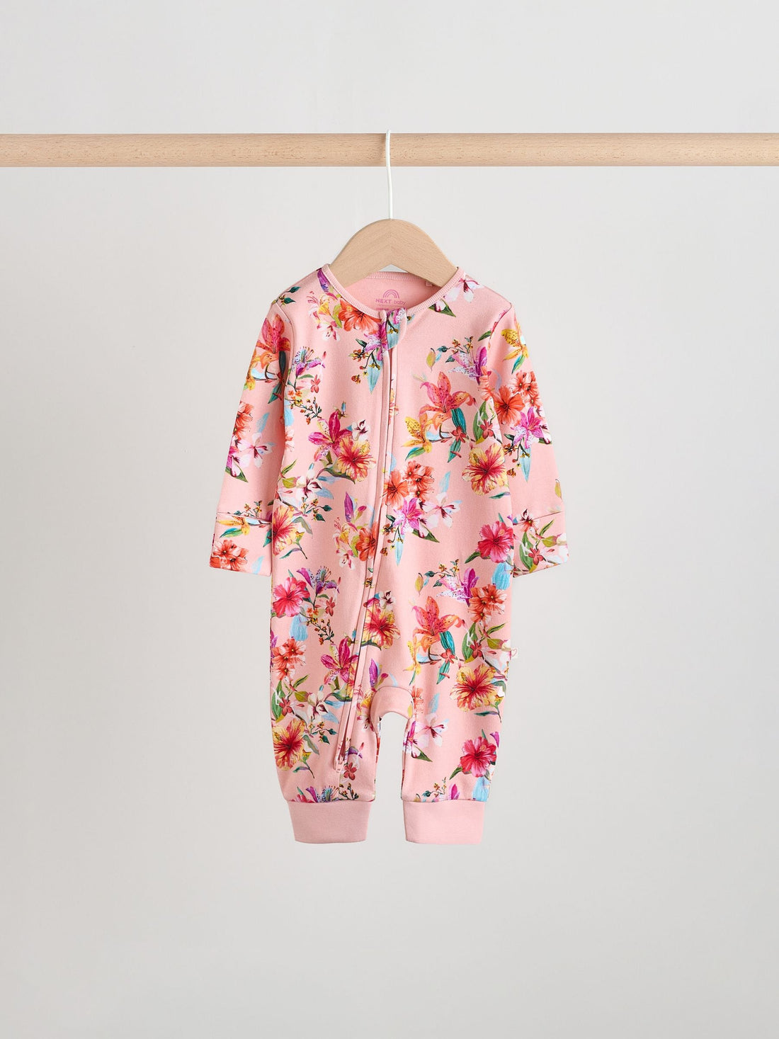 Bright Two Way Zip Baby Sleepsuits 3 Pack (0mths-3yrs)