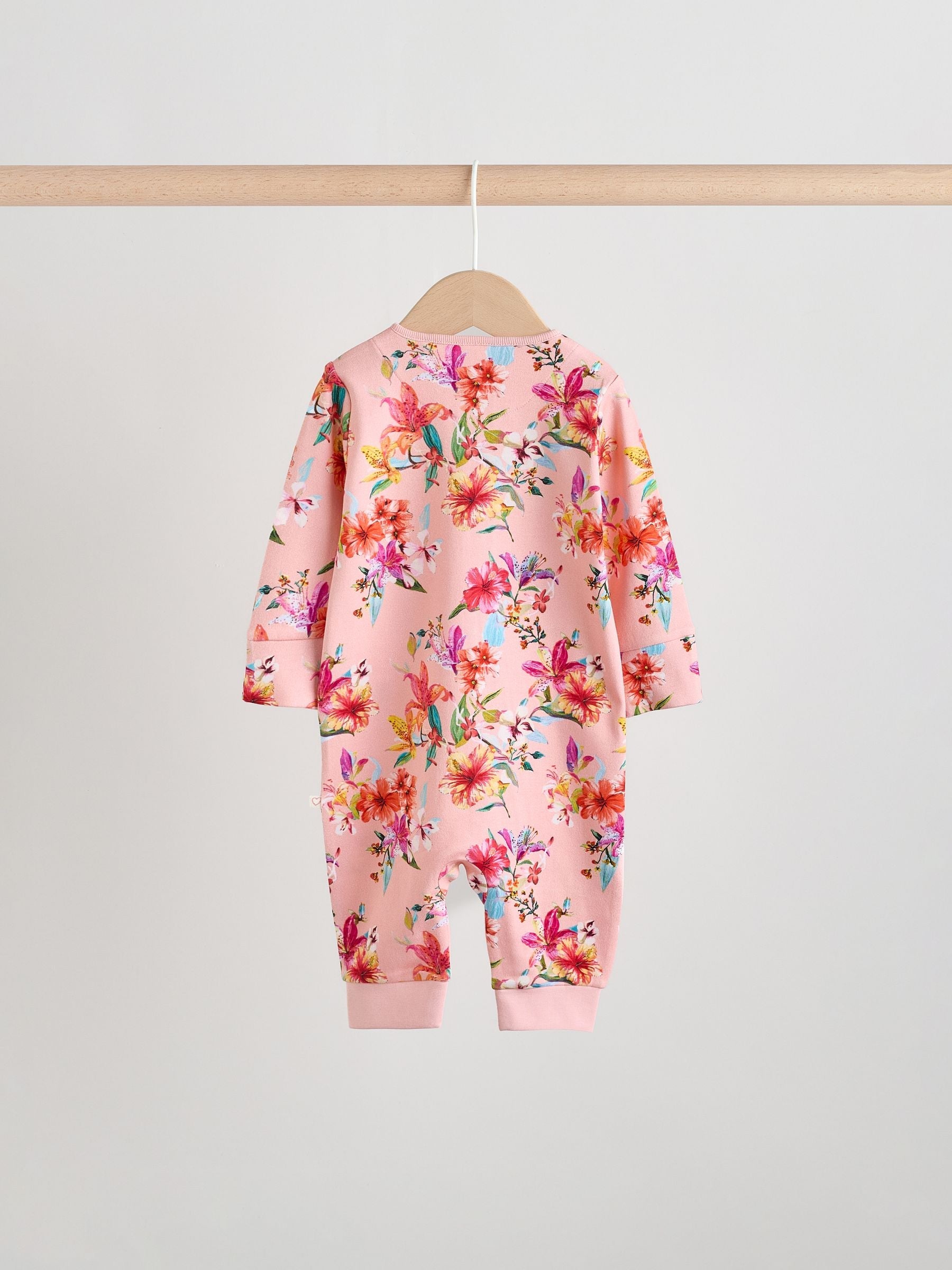Bright Two Way Zip Baby Sleepsuits 3 Pack (0mths-3yrs)
