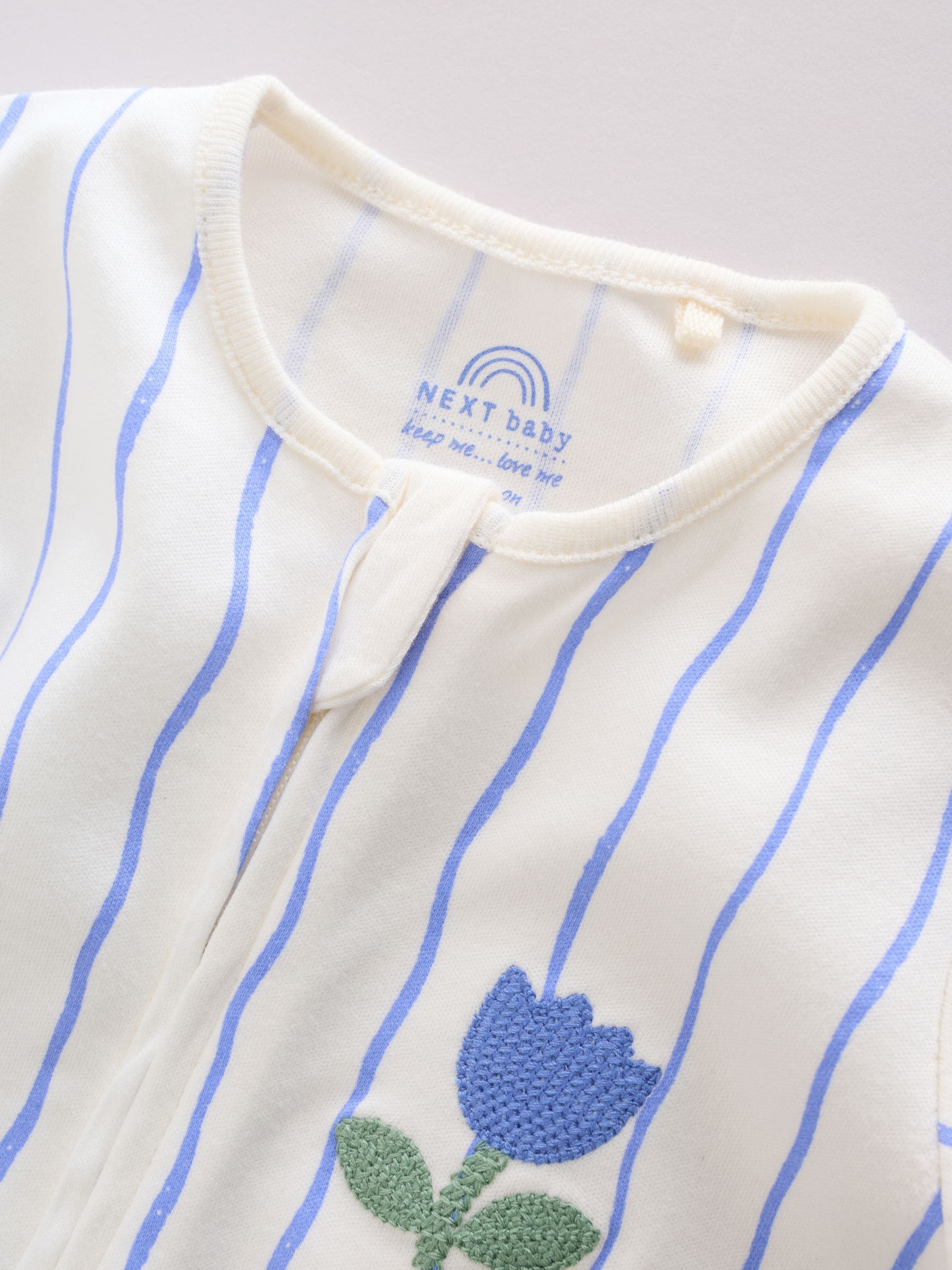 Blue Baby Sleepsuits 3 Pack (0mths-3yrs)