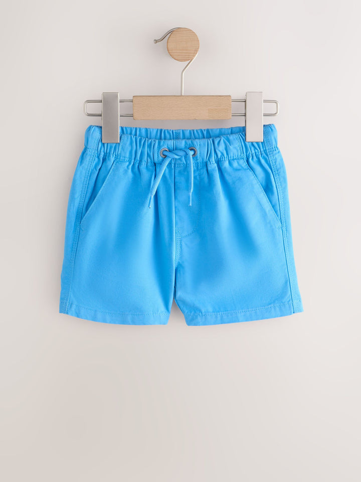 Blue/Red/Green Pull On Shorts 3 Pack (3mths-7yrs)