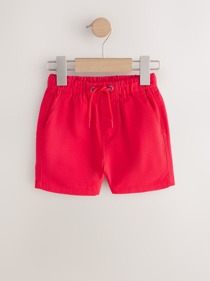 Blue/Red/Green Pull On Shorts 3 Pack (3mths-7yrs)