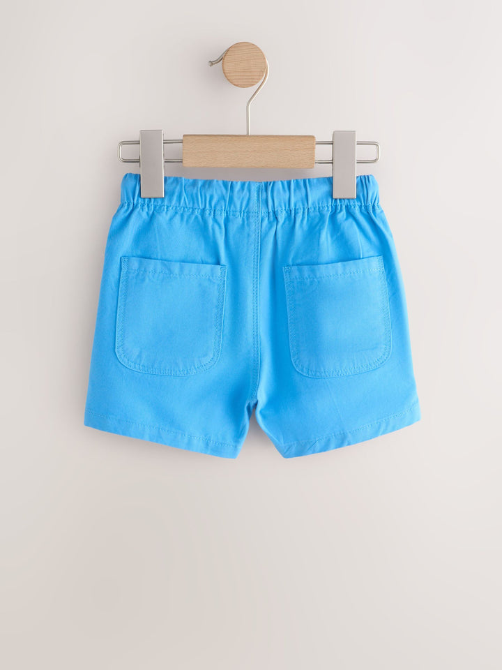 Blue/Red/Green Pull On Shorts 3 Pack (3mths-7yrs)