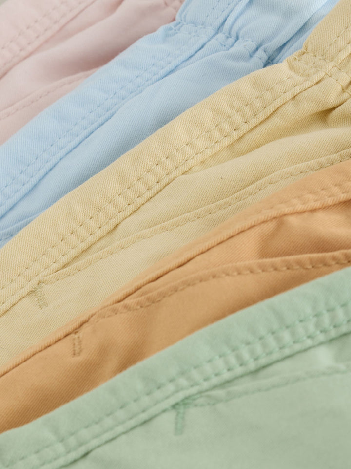 Orange/Yellow/Green/Pink/Blue Pull On Shorts 5 Pack (3mths-7yrs)