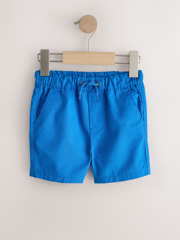 Blue/Neutral/Yellow Pull On Shorts 3 Pack (3mths-7yrs)