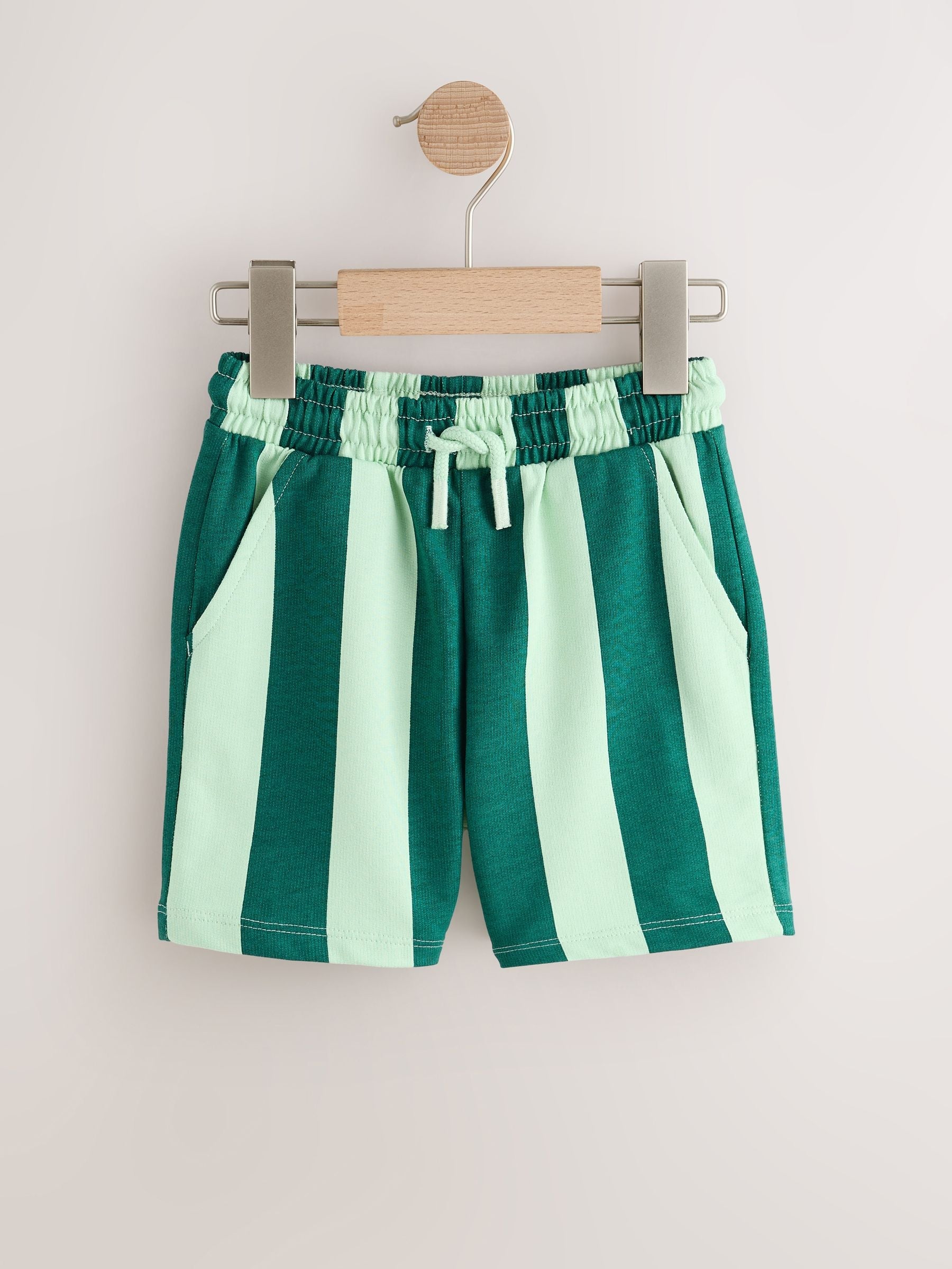 Navy Blue/ Tan/ Ecru/ Stripe Jersey Shorts 5 Pack (3mths-7yrs)