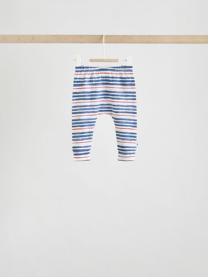 Blue Nautical Baby Top & Leggings 6 Piece Set (0mths-3yrs)