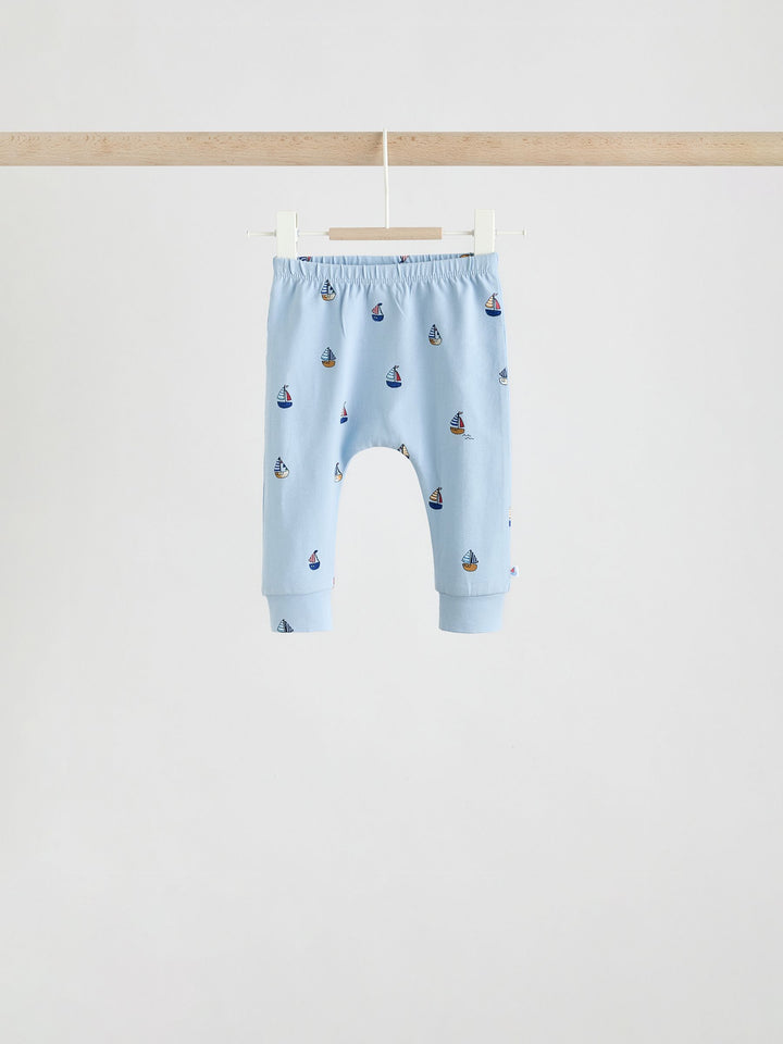 Blue Nautical Baby Top & Leggings 6 Piece Set (0mths-3yrs)
